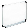 Salurinn Supplies Universal  Dry Erase Board  Melamine  24 x 18  White  Black/Gray  Aluminum/Plastic Frame SA949984